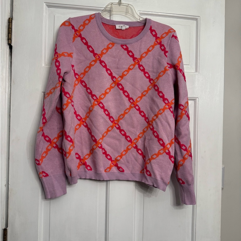 THML Purple and orange Knit Sweater